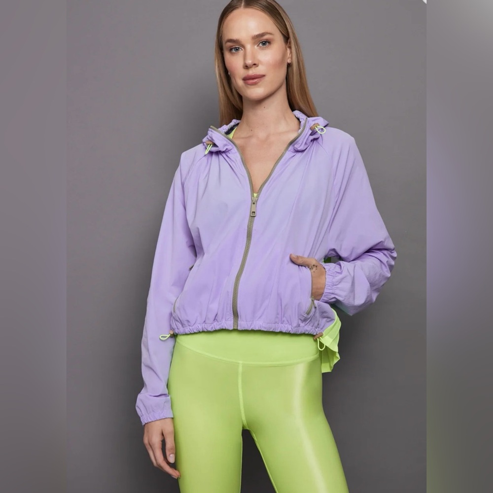 Carbon 38 Lavender w/lime pleated back Jacket XL